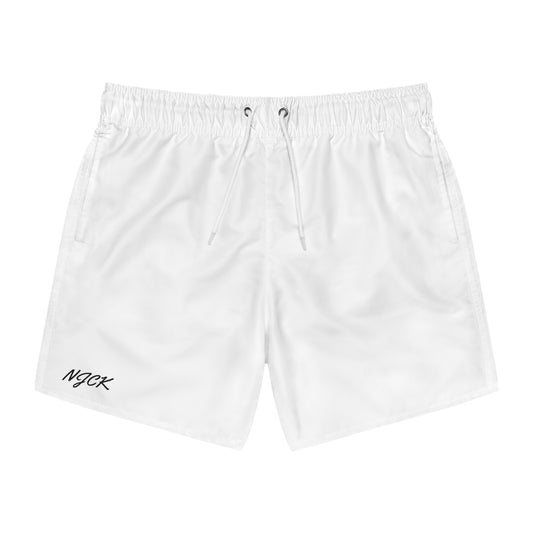 NJCK Swim Trunks | White